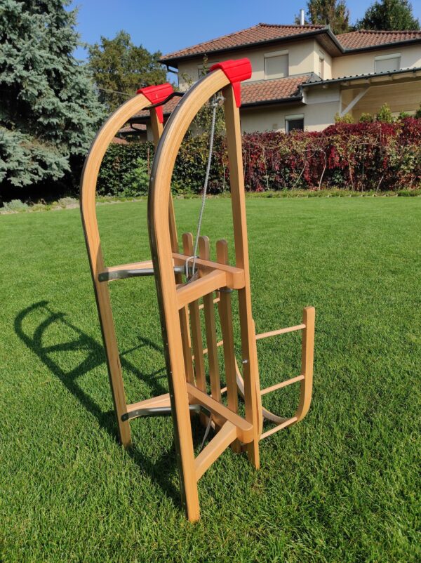 Piros erősített szánkó (90 cm) - Image 7