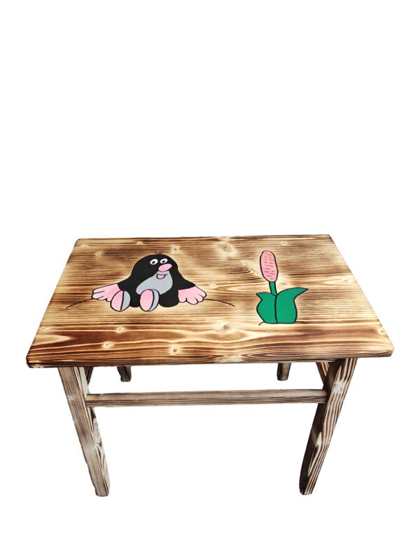 Mintás égetett gyermekasztal (Kisvakond) - Image 11